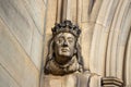 Noble Royal Figure Carving in the Entrance of Manchester Cathedral