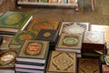 The Noble Qur`an koran books Royalty Free Stock Photo
