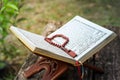 The Noble Quran and tasbih Royalty Free Stock Photo