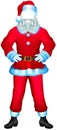 Nobody Santa Claus clothes. Fur coat, trousers, boots, mittens, hat