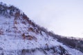 Noboribetsu hot spring, Jigokudani or Hell Valley during winter