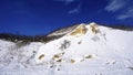 Noboribetsu onsen snow mountain bluesky hell valley winter