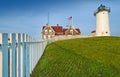 Nobska lighthouse Royalty Free Stock Photo