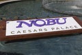 Nobu Hotel Sign in Las Vegas, NV on April 27, 2013 Royalty Free Stock Photo