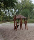 Noce outdoor wooden gym Royalty Free Stock Photo