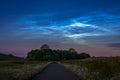 Noctilucent clouds also polar mesospheric clouds or night shining clouds