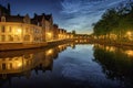 Brugge city in Belgium, Europe Royalty Free Stock Photo