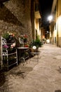 Nocturnal Elegance of Porto Ercole: Moonlit Tranquility on Argentario\'s Shores Royalty Free Stock Photo