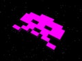 Invaders, space invaders! Pink alien ship