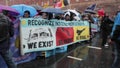 NoDapl Marchers in DC preparing to march HD