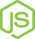 Nodejs logo icon paper texture stamp