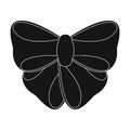 Node, ornamentals, frippery, and other web icon in black style.Bow, ribbon, decoration,