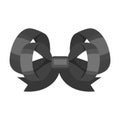 Node, ornamentals, frippery, and other web icon in monochrome style.Bow, ribbon, decoration,