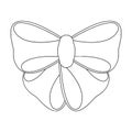 Node, ornamentals, frippery, and other web icon in outline style.Bow, ribbon, decoration,