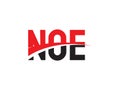 NOE Letter Initial Logo Design Vector Illustration Royalty Free Stock Photo