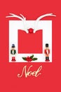 Noel Abstract Christmas Festive Fun Background Border