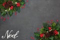 Noel Background Border Royalty Free Stock Photo