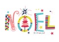 Noel creative typography