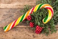 Noel decoration and candy Royalty Free Stock Photo