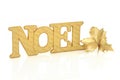 Noel Sign and Holly Royalty Free Stock Photo