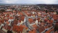 Noerdlingen houses aerial view half timber houses