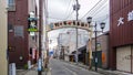 Noguchi Hideyo Seishun Street. A street named after Japan great person Royalty Free Stock Photo