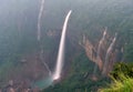 Nohkalikai Falls Cherrapunji Meghalaya North east India Royalty Free Stock Photo