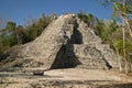 Nohoch Mul pyramid in Coba Royalty Free Stock Photo