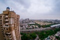 Noida cityscape during dusk blue hour Royalty Free Stock Photo