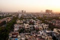 Noida cityscape at Dusk Royalty Free Stock Photo