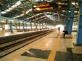 Noida , Utter pardesh , India - May 3 2022 , A picture of metro station with selective focus