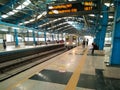 Noida , Utter pardesh , India - May 3 2022 , A picture of metro Train with selective focus