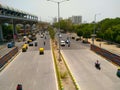 Noida , Utter pardesh , India - May 27 2022 , A picture of traffic on highway with selective focus