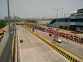 Noida , Utter pardesh , India - May 27 2022 , A picture of traffic on highway with selective focus