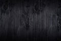 Noir elegance black wooden board background.