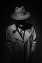 Noir movie character Royalty Free Stock Photo