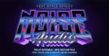 Noise Audio Text Style Effect. Editable Graphic Text Template