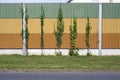 Noise barrier wall Royalty Free Stock Photo