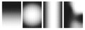 Noise dot grain background, pointillism dots gradient or dotwork pattern, vector stipple effect. Grain noise halftone or grainy