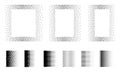 Noise grain gradient background, dot pattern spray effect set Royalty Free Stock Photo