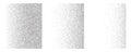 Noise grain gradient background, dot pattern spray effect set Royalty Free Stock Photo