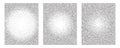 Noise grain gradient background, dot pattern spray effect set Royalty Free Stock Photo