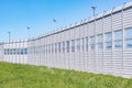 Noise protection fence Royalty Free Stock Photo