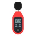 Noise sound meter vector cartoon