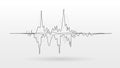Noise sound wave signal vector background
