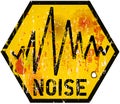 Noise warning sign Royalty Free Stock Photo