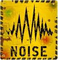 Noise warning sign Royalty Free Stock Photo