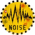Noise warning sign Royalty Free Stock Photo