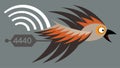 A noisecancelling device for vehicles designed based on the principles of owl feathers to silently glide through the air Royalty Free Stock Photo