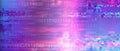 Noisy glitchy binary code stream Royalty Free Stock Photo